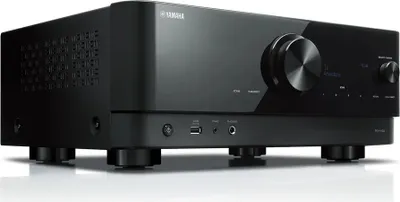 Obrázek produktu pro Yamaha RX-V4A, 5.2 kanály/kanálů, Prostorový, 115 W, 32-bit/384kHz, Spojka, Kabelový a bezdrátový