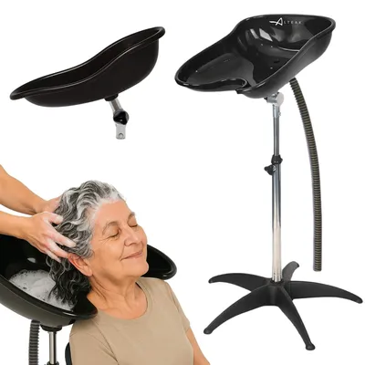 Obrázek produktu pro Přenosná umyvadlová stanice pro kadeřníky, oválný a ergonomický design