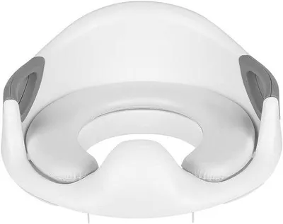 Productafbeelding van Famanu kinder toiletbril met antislip treden en een beklede zitvlak - opvouwbaar en verstelbaar