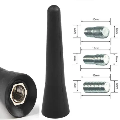 Produktbild von Antenne KFZ Autoantenne Kurzstabantenne Sport 6,5cm Radio AM FM Passt Für Opel