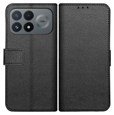 Productafbeelding van Hoesje geschikt voor Xiaomi Poco F9 Pro Hoesje met Pasjeshouder - Bookcase Classic - Zwart