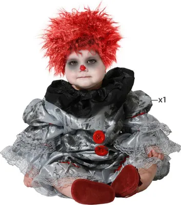 Produktbild von Atosa Baby Clownkostüm Rot 6-12 Months Rot 6-12 Months