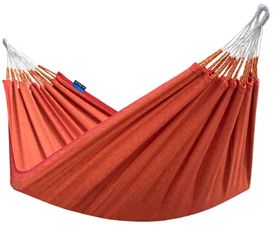 Produktbild von Potenza® Hängematte für 2 Personen 320x140cm. - HANDGEMACHT IN KOLUMBIEN- Max. Belastung 160 kg - Doppel- Hängematte aus 100% Baumwolle - Hängematte Rot -Medelin