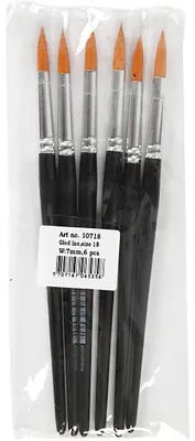 Produktbild von Gold Line Pinsel, Nr. 18, L 20 cm, B 7 mm, rund, 6 Stk/ 1 Pck [HOB-10718]