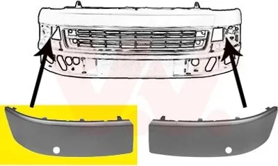 Produktbild von VAN WEZEL 5790486 Stoßstangen-Abdeckung Vorne Rechts für VW Transporter V Bus (7HB, 7HJ, 7EB, 7EJ, 7EF, 7EG, 7HF, 7EC) Multivan V California T5 Bus