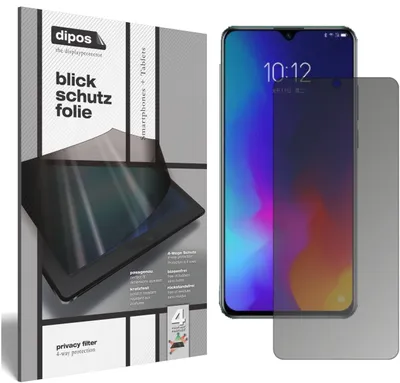Produktbild von Blickschutzfolie für Lenovo K10 note matt Schutzfolie Folie Display Schutz dipos