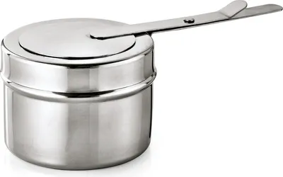 Produktbild von 6x Brennpastenbehälter, Chromnickelstahl silber, 9 cm