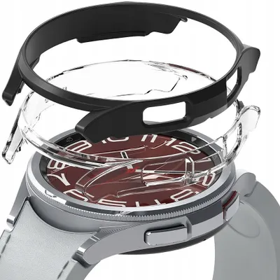 Zdjęcie produktu dla Etui ochronne Ringke Futera na telefon komrkowy do Galaxy Watch 6 Classic 47 mm przezroczysty i czarny