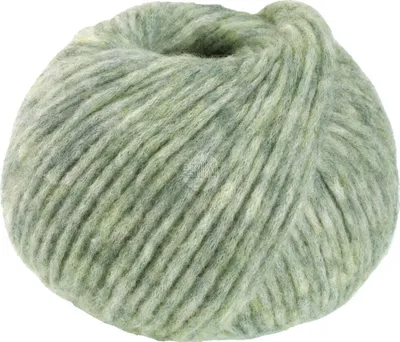 A single ball of yarn on a white background.