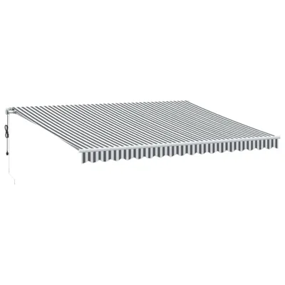 Produktbild von vidaXL Markise Automatisch Anthrazit & Weiß 450x350 cm