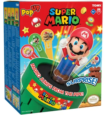 Produktbild von Tomy Pop Up Mario, Brettspiel, Feinmotorik (Geschicklichkeit), 4 Jahr(e), Familienspiel