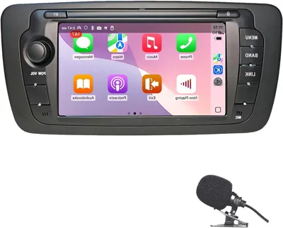Obrázek produktu pro Autorádio - Auto rádio - Rádio do auta - Vestavěné rádio - Multimediální rádio - Bezdrátové CarPlay a Android Auto