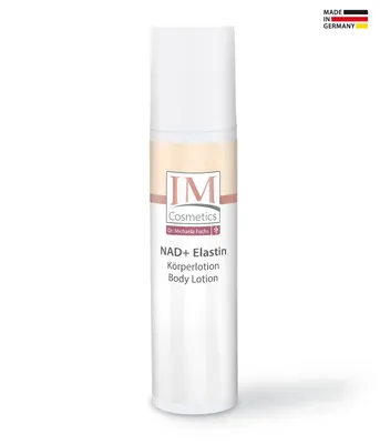 Produktbild von Genius IM Cosmetics NAD+ Elastin Körperlotion – Anti-Aging für trockene Haut – straffend & feuchtigkeitsspendend –250ml | Dr. Michaela Fuchs