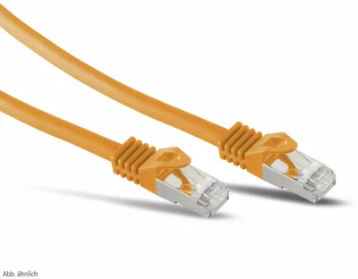 Produktbild von RJ45 Patchkabel m. CAT 7 Rohkabel  PIMF orange 30m