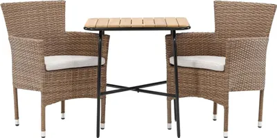Produktbild von Holmbeck Gartenset Tisch, 2 Stühle  natur.