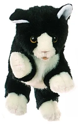 Immagine prodotto di Living Puppets® marionetta a mano gatto nero/bianco W045