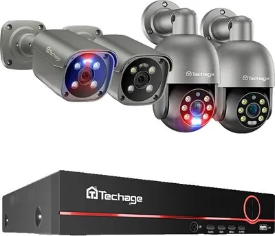 Image de Système CCTV, résolution 8MP, audio bidirectionnel, 8CH NVR 4 caméra, Aucun