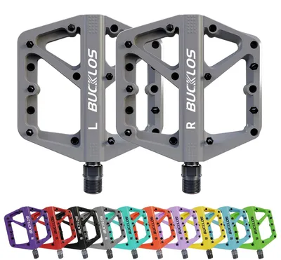 Image de SolidKeus - Pédales plates pour VTT, antidérapantes et avec une large plateforme