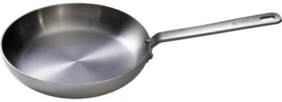 Produktbild von Famanu Bratpfanne Edelstahl, Durchmesser 24 cm, unbeschichtet, für alle Wärmequellen