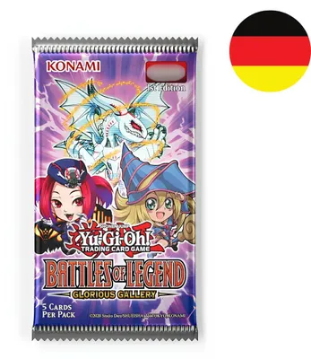 Produktbild von Yu-Gi-Oh! Battles of Legend: Glorious Gallery Booster Deutsch