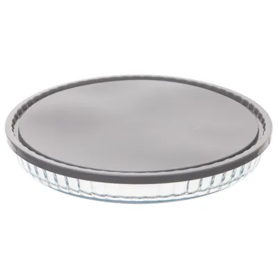 Zdjęcie produktu dla Okrągłe naczynie do pieczenia z plastikową pokrywką, 27 cm