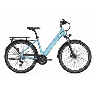 Produktbild von QREATE City Air – E-Bike – Niedriger Einstieg – 27.5 Zoll – 250W-Motor – 7 Gänge – 90 km Reichweite – Hydraulische Scheibenbremsen – Grau