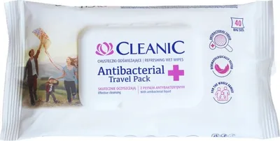 Obrázek produktu pro Antibakteriální ubrousky CLEANIC 40 ks