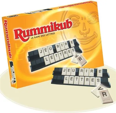 Zdjęcie produktu dla Rummikub Lettres Gra Słowna, Gra Towarzyska i Logiczna, Gra Edukacyjna, Wersja Francuska, 2-4 Graczy, 7+ Lat