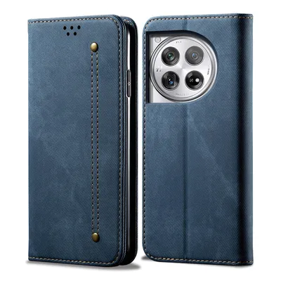 Immagine prodotto di Custodia per OnePlus ACE3, custodia a portafoglio in pelle con chiusura magnetica e supporto blu