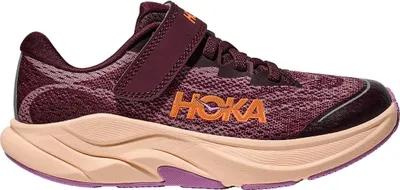 Produktbild von Hoka K Rincon 4 für Kleinkinder - Schwarz/Kirschrot / Klassisches Mauve, Größe: 11