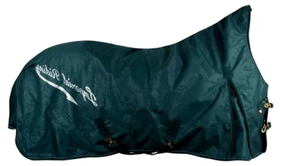 Produktbild von Outdoordecke IRH Super-Dry 50 g, wasserdicht und atmungsaktiv, 600D Polyester, leichte Winterdecke für Pferde, Waldgrün, 145