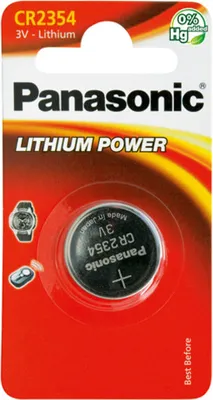 Produktbild von 12 Stück Panasonic Lithium-Knopfzelle CR 2354, 23 mm, 3 V, 560 mAh 2B420587