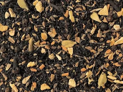 Produktbild von 1 kg Gewürzteemischung mit schwarzem Tee Black Chai ohne Zusatz von Aroma