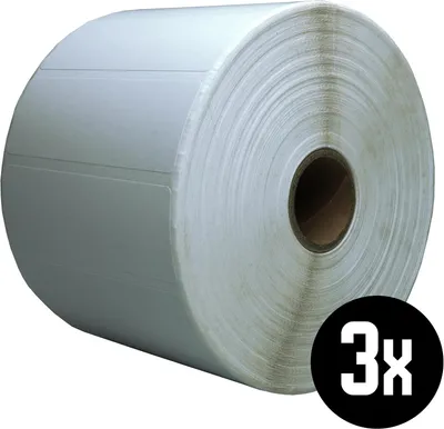 Obrázok produktu pre Biele termoetikety, permanentné, 76x25 mm, 2580 kusov, určené na tlač etikiet
