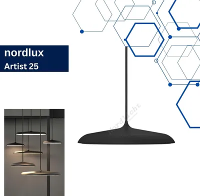 Immagine prodotto di Lampada a sospensione d'artista Lampada a sospensione Ø 25 cm nero
