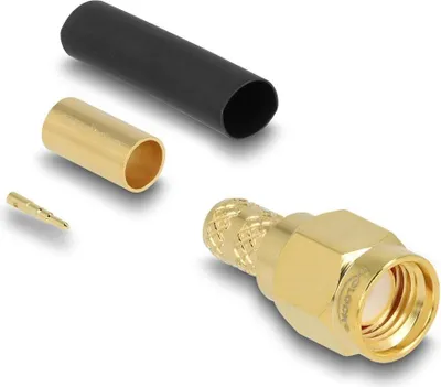 Obrázok produktu pre DELOCK SMA Stecker zum Crimpen LMR200 mit schrumpfschlauch