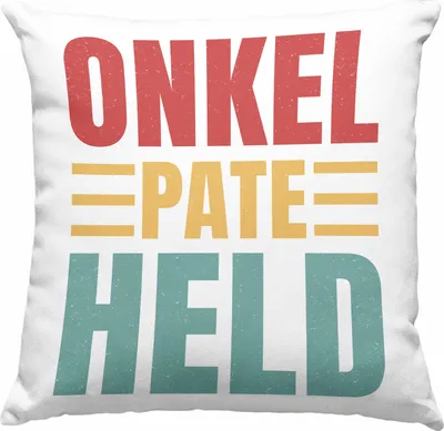 Produktbild von Trendation - Patenonkel Deko-Kissen mit Füllung 40x40 Geschenk Lustiger Spruch Geschenkidee Paten-Onkel (Grün)