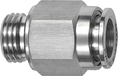 Produktbild von Riegler Gerade Steckverschraubung G 1/8 a., Schlauch-Außen-Ø 4, ES 1.4404