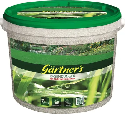 Produktbild von Gärtners Rasendünger mit Unkrautvernichter Mischdünger 7500g