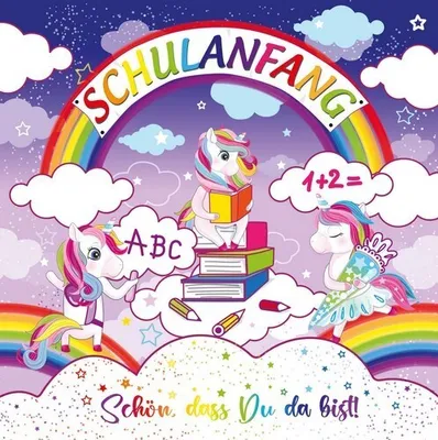 Produktbild von 20 Servietten Einhorn zum Schulanfang 33x33cm