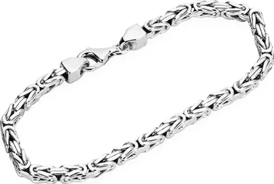 Produktbild von Königskette 925 Silber Königs diamantiert Armband 21cm Massiv 3,9mm breite 3450