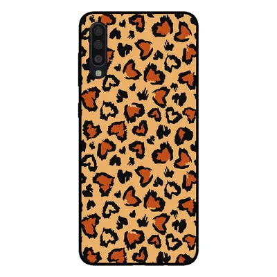 Produktbild von Smartphonica Handyhülle für Samsung Galaxy A70 mit Tiger-Print - Panther Print Back Cover - Braun