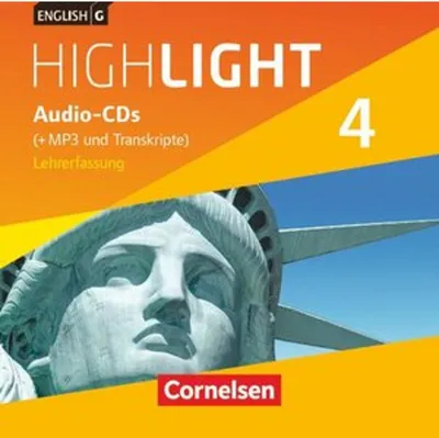 Obrázok produktu pre English G Highlight  04: 8. Schuljahr. MP3-CD Hauptschule (Vollfassung)