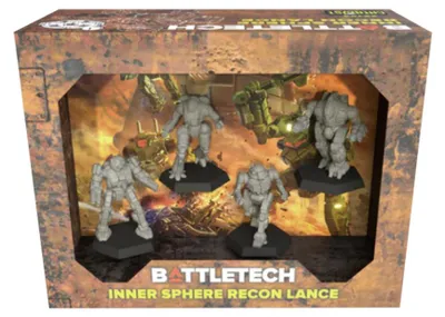 Immagine prodotto di BattleTech Inner Sphere Recon Lance - Miniaturen-Spiel -Accessori - inglese