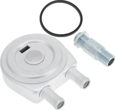 Image de 1 Ensemble Refroidisseur D'Huile Moteur Pour Renault Kangoo 1997-2003 Alliage D'Aluminium Tonalité Argent Refroidisseur D'Huile De Transmission Trans Cooler