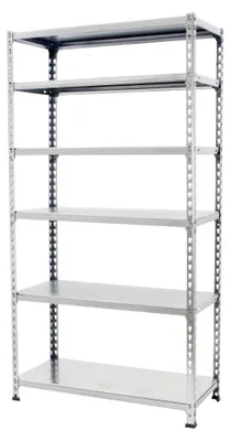 Image de Etagère Légère Sans Vis Simonclick 6/500 Galva/galva Galvanisé 2500x900x500 - Simonrack
