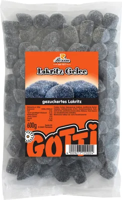 Produktbild von Rexim Lakritz Gelee, gezuckertes Salzlakritz, 600g