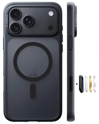 Produktbild von MagSafe-Hülle für Apple iPhone 18 Pro Max / 17 Pro Max, Torras, Guardian, Schwarz