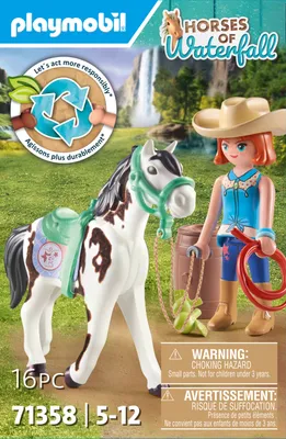 Produktbild von PLAYMOBIL Horses of Waterfall 71358 Ellie & Sawdust mit Westernübung