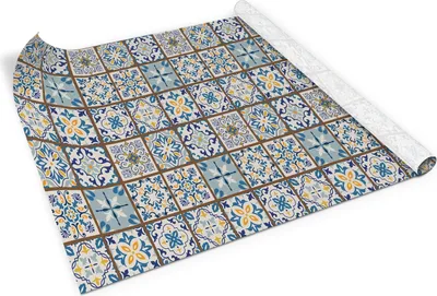 Produktbild von Arabisches patchwork– Möbelfolie selbstklebend – PVC Klebefolie für Möbel – Küche – Schränke – Möbelrenovierungsfolie – Möbeldekorfolie – 100x50 cm